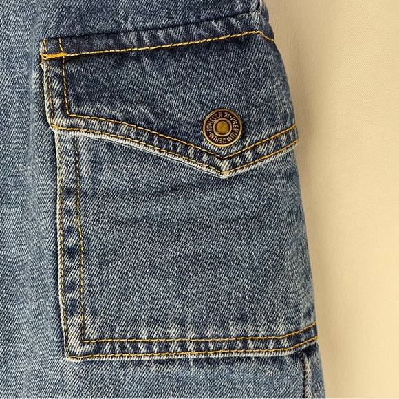 Forever 21 Medium Wash Denim Zip Up Mini Skirt Size Medium - Picture 5 of 13